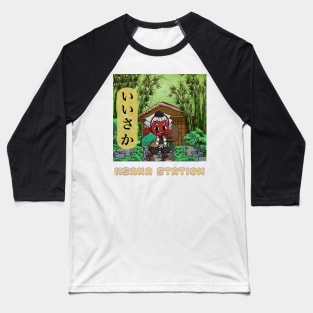 Iisaka, the Tengu Wanderer (Day-time Ver. 1.0) - Chibi Tengu Tshirt by iisakastation.com Baseball T-Shirt